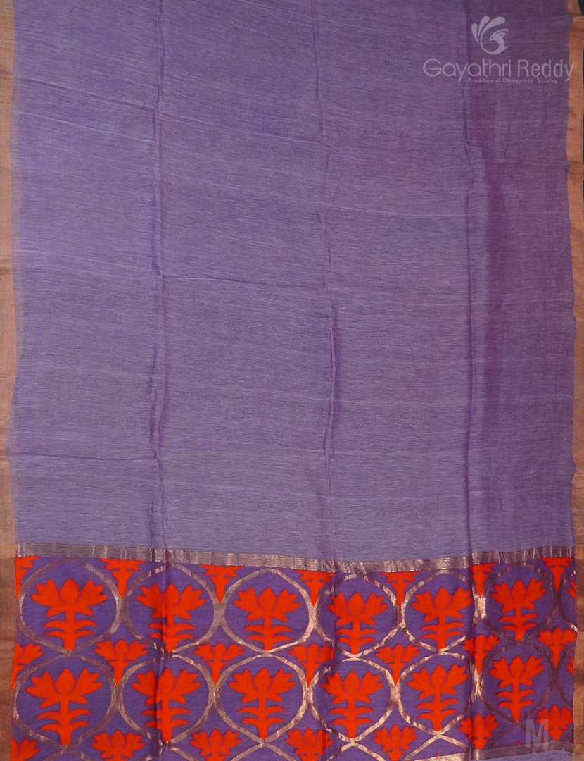 PURE LINEN SAREE-PLS117