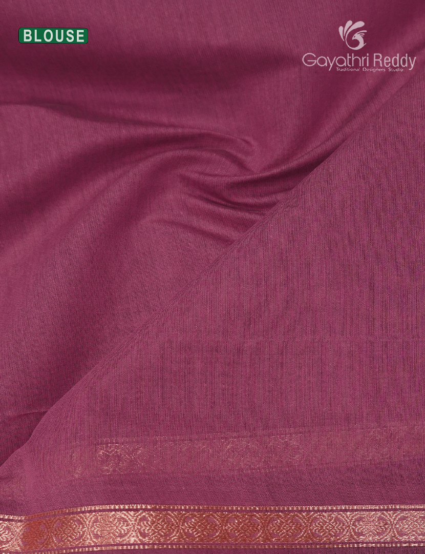 Kanchipuram Sico Saree in Deep Green and Rose Pink