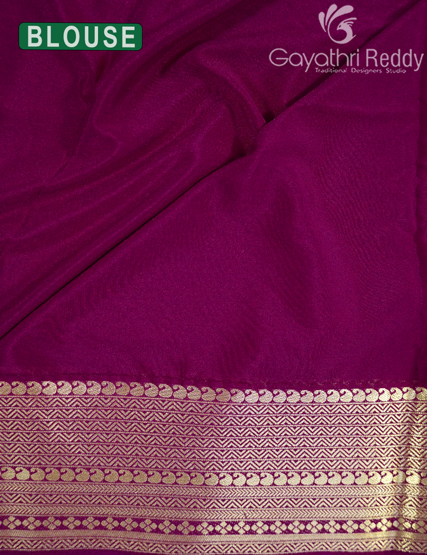 SEMI MYSORE CREPE SAREE-SMC394