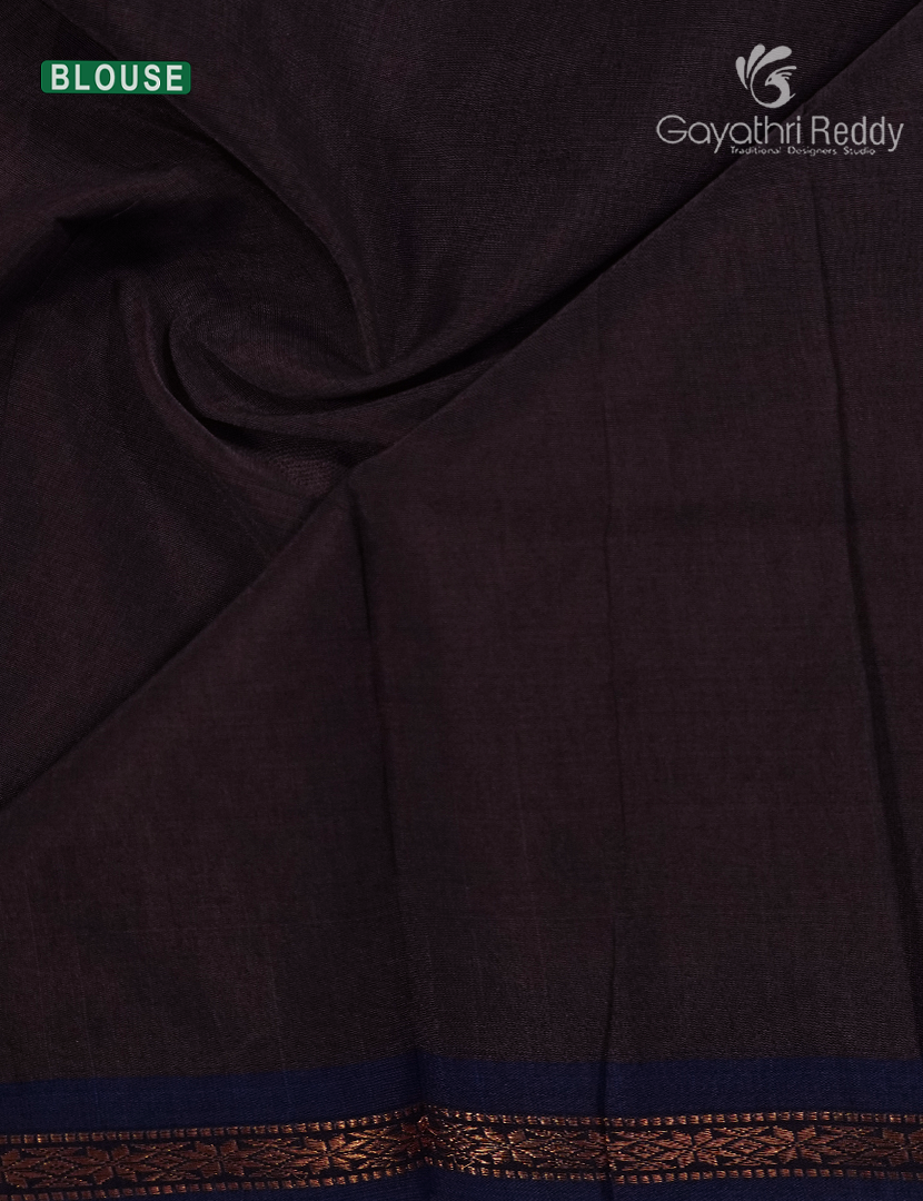 Sico Saree in Baby Pink and Deep Brown