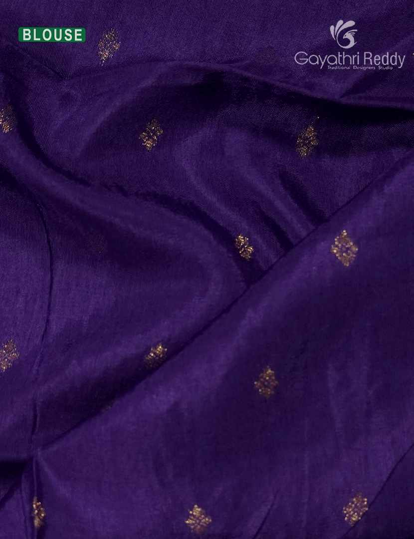 Semi Mysore Crepe Saree in Burgundy