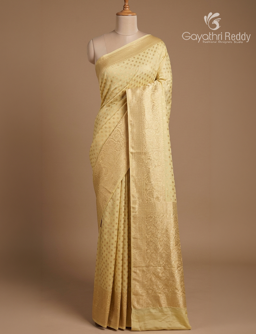 Banaras Georgette Saree in Ivory