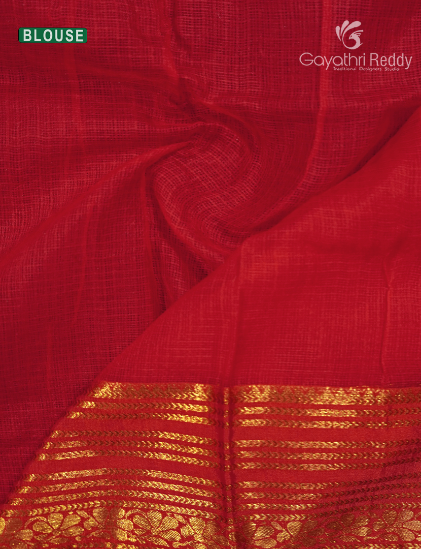 Pure Silk Kota Saree in Red