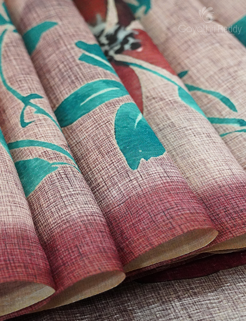 WRINKLE ORGANZA SAREE-OP575