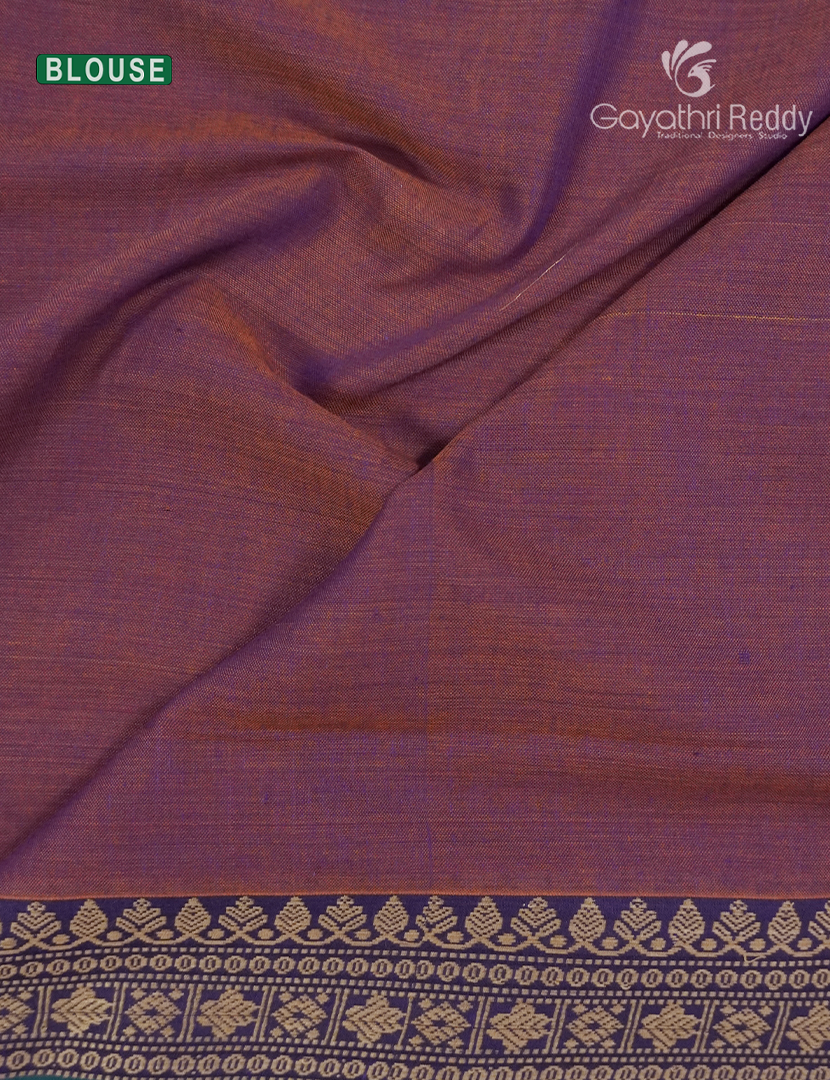 Pure Narayanpet Cotton Saree in Deep Onion Pink