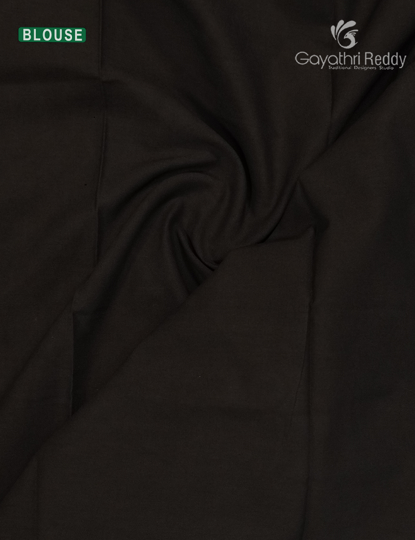 Premium Quality Cotton Kota Saree in Deep Peacock Green and Black