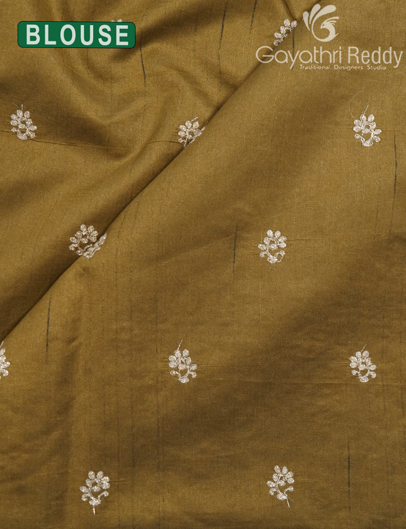 TUSSAR PITTA WORK SAREE-TPW8