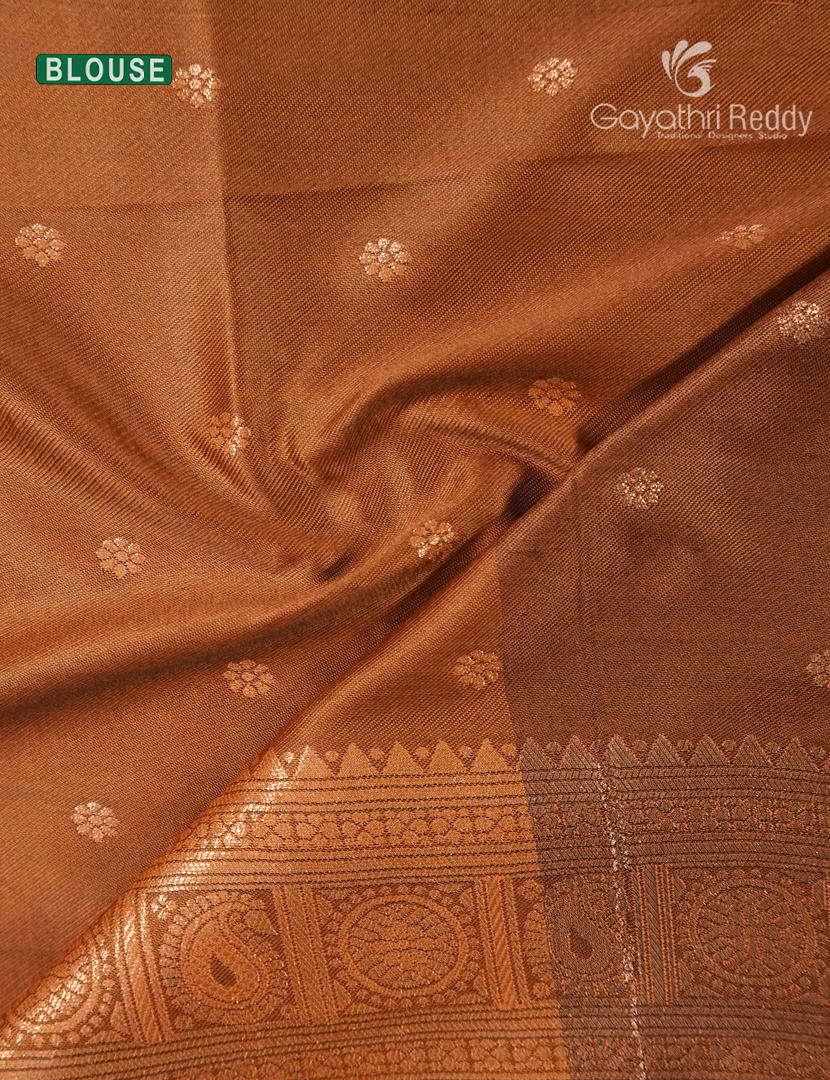 Semi Kanchipuram Art Silk Saree in Mango yellow