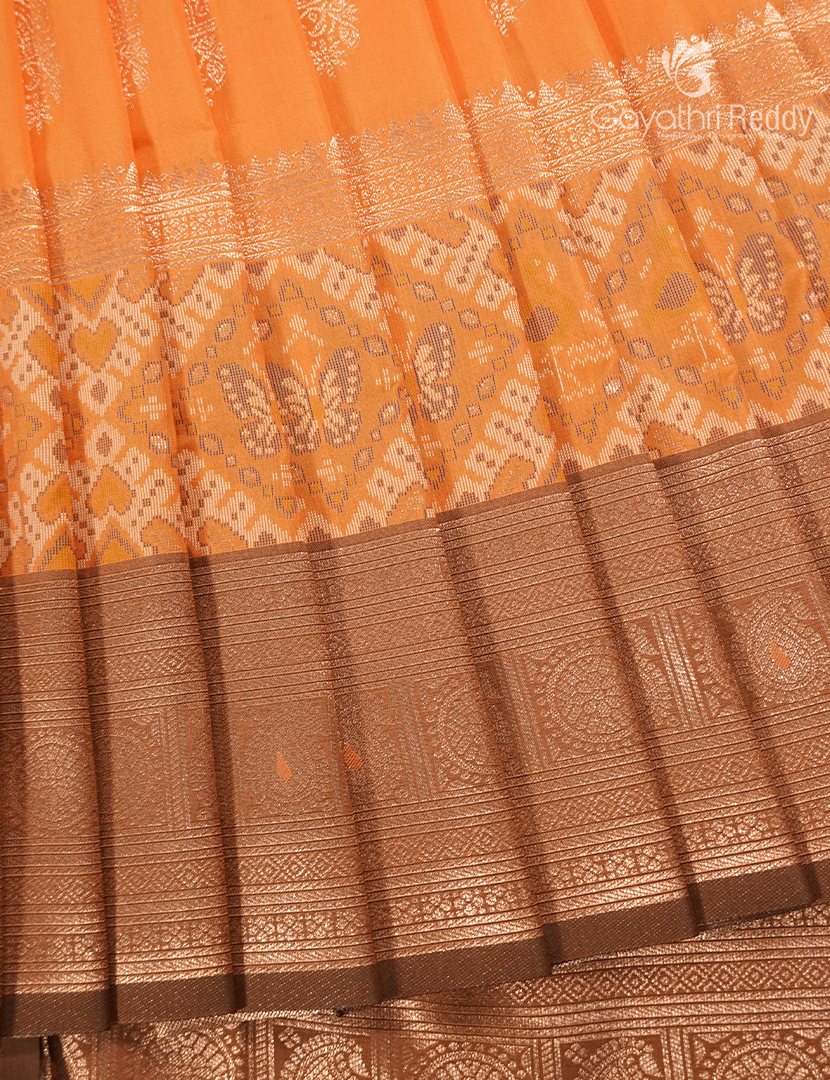 Semi Kanchipuram Art Silk Saree in Mango yellow