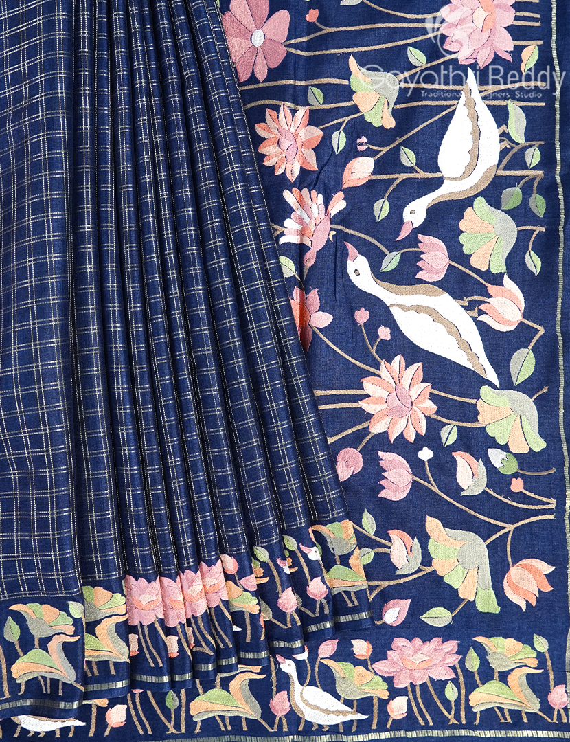 KHADI SILK WORK SAREE-KSW40