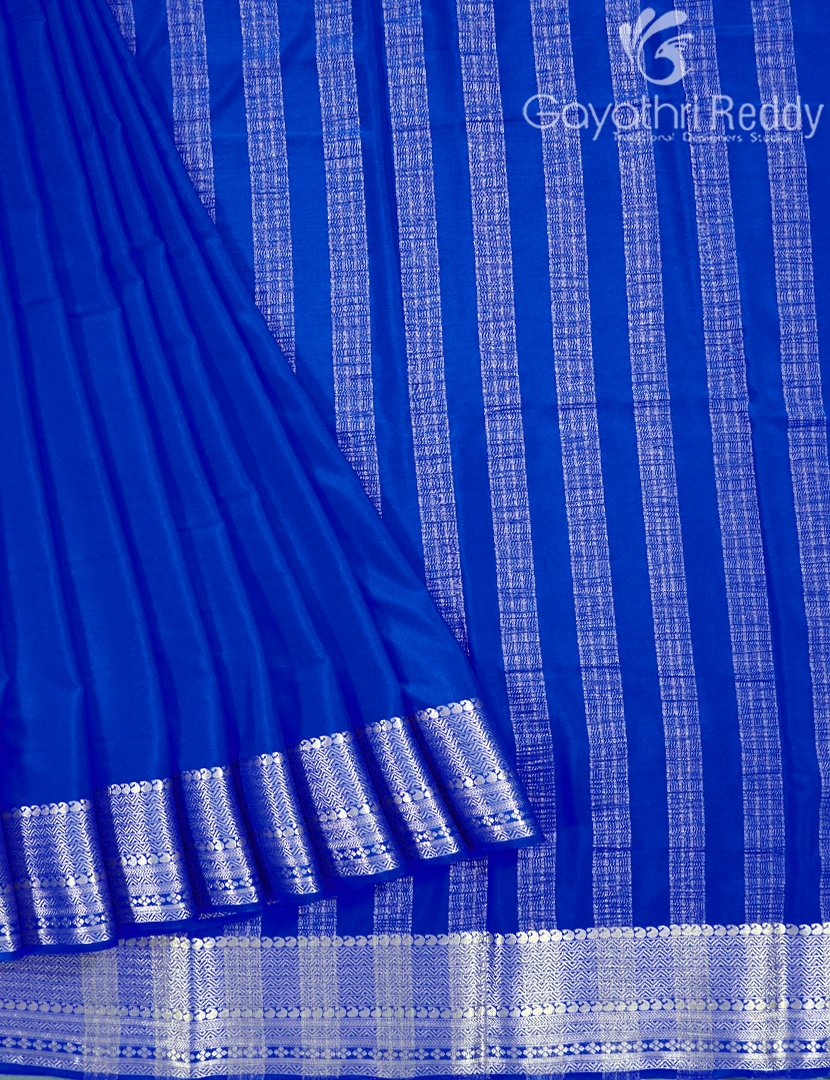 SEMI MYSORE CRAPE SAREE-SMC396