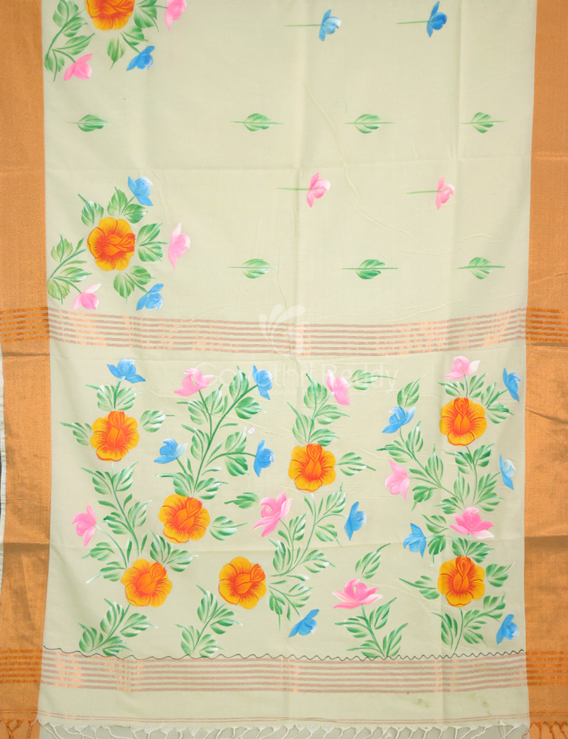 HAND PAINTED LINEN COTTON-HPC123