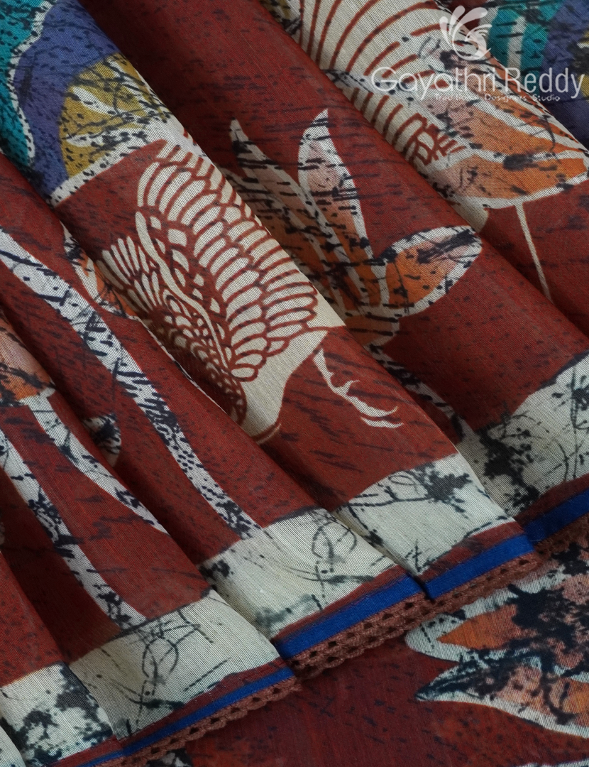 CHANDERI SILK SAREE-CPS1113