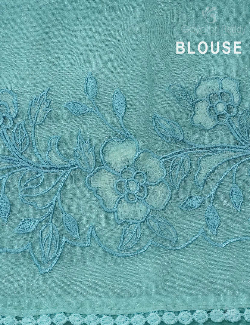 GLASS ORGANZA HANDWORK SAREE-FO716