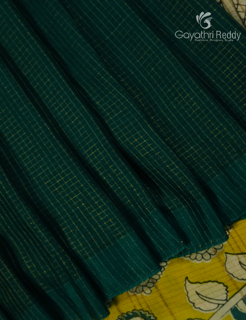 Pure Munga Silk Saree in Deep Green