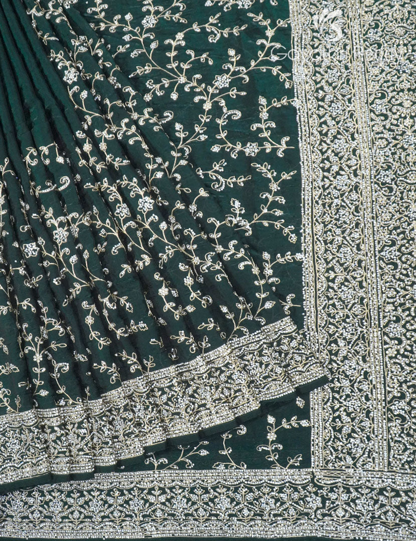 Tissue Organza Party in Bottle Green