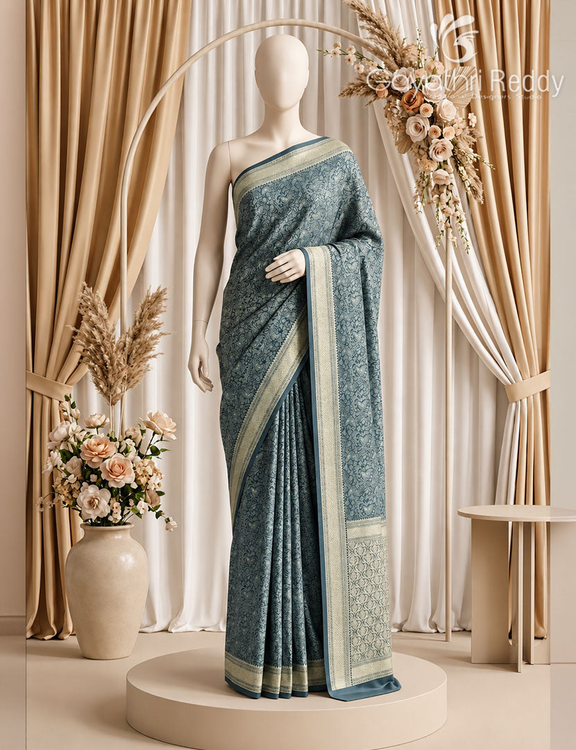 MYSORE CREPE BROCADE SAREE-MCB24