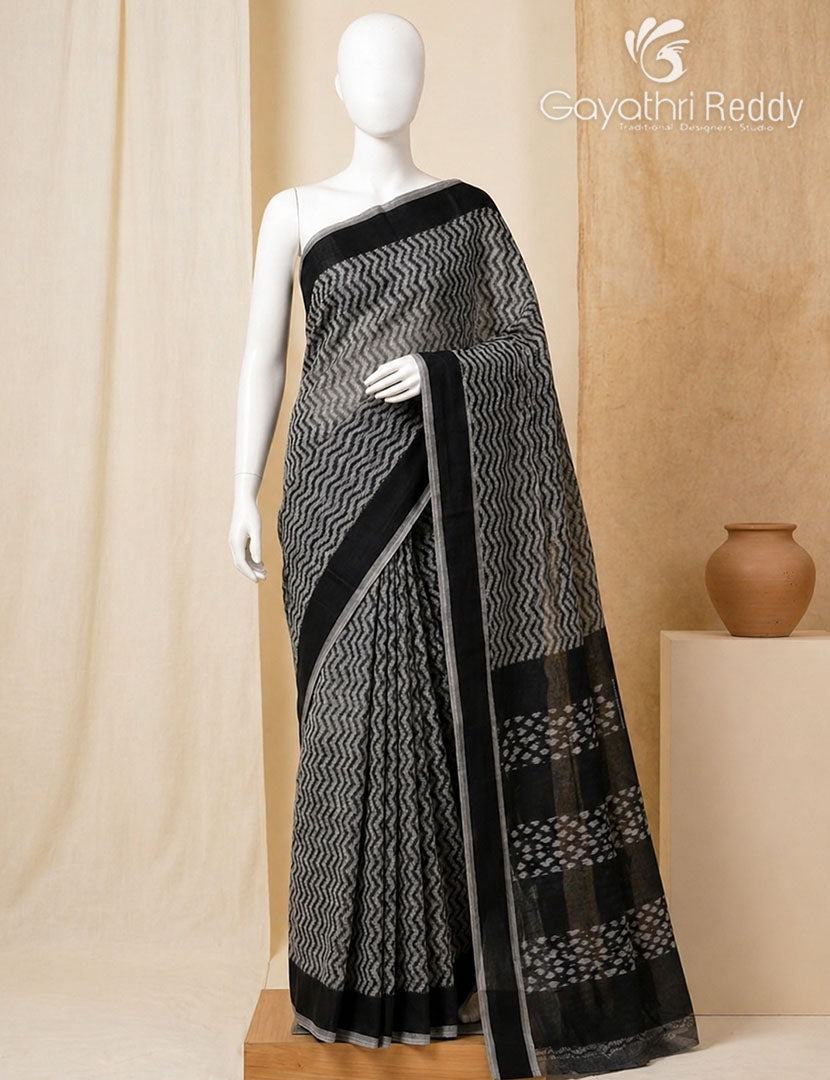 PURE IKKAT COTTON (H.L) SAREE-IKC1073