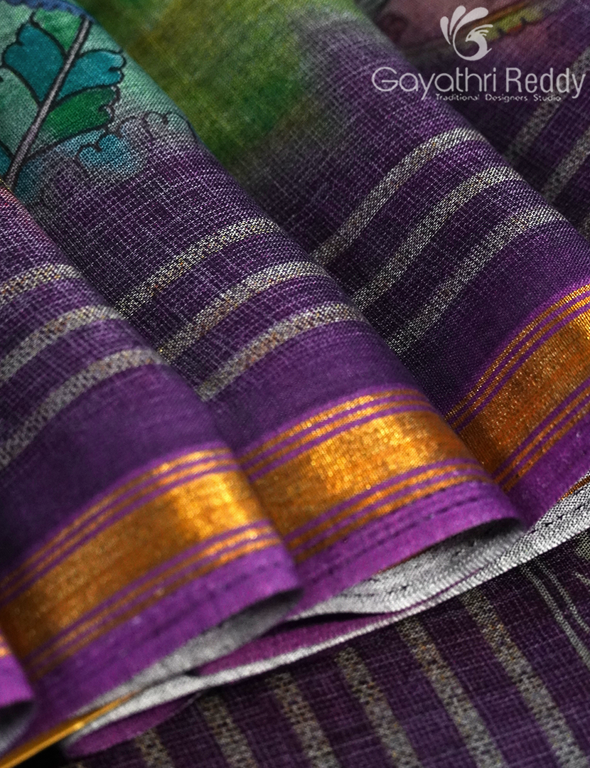 CHANDERI PRINTED SAREE-CHS255