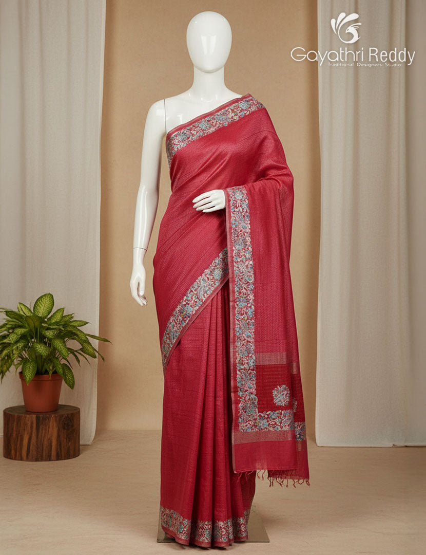KHADI SILK WORK SAREE-KSW48