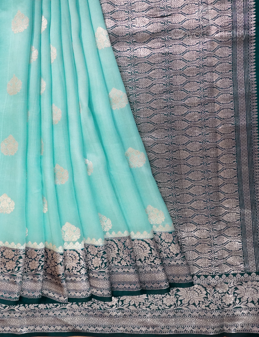 PURE RAW MANGO KADDI SAREE-PRM493