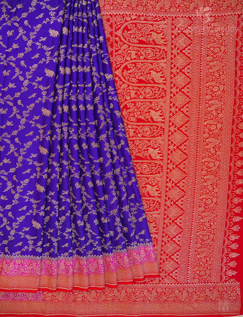 PURE BANARAS GEORGETTE KADDI-BG671