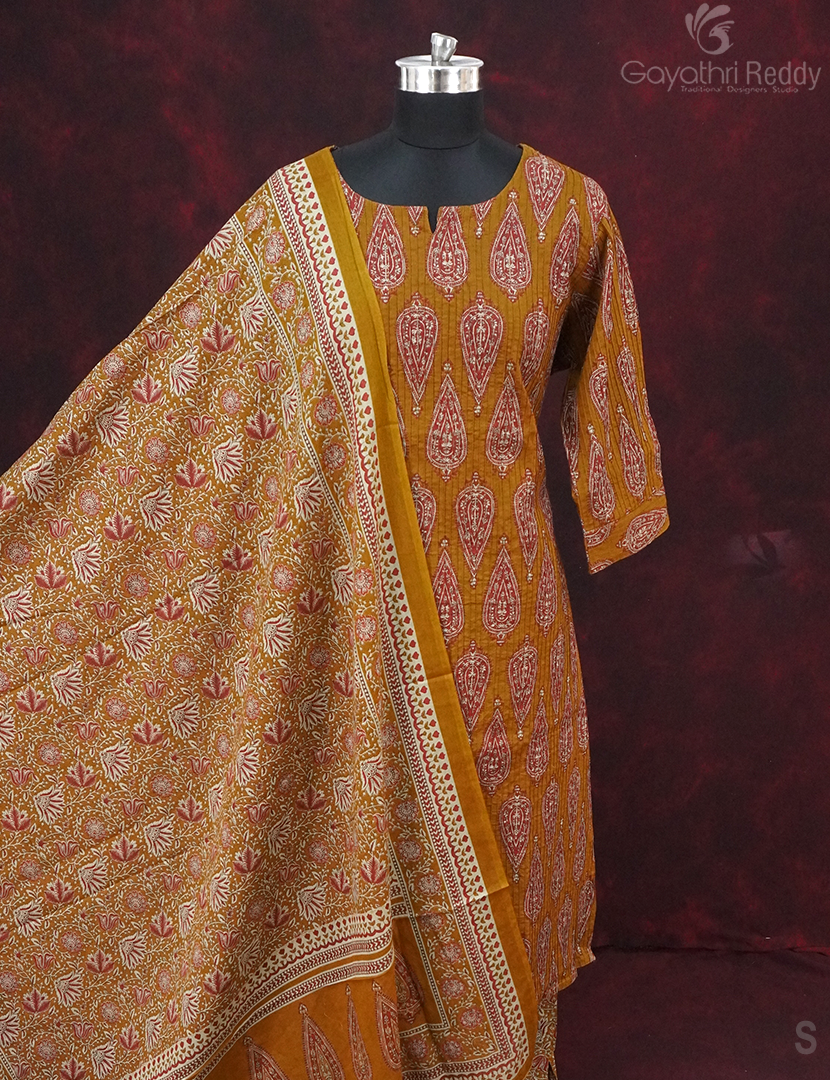 READYMADE DRESS SET(3PC)-KDS1197