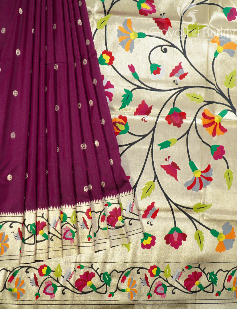 SEMI PAITHANI SAREE-SPS89