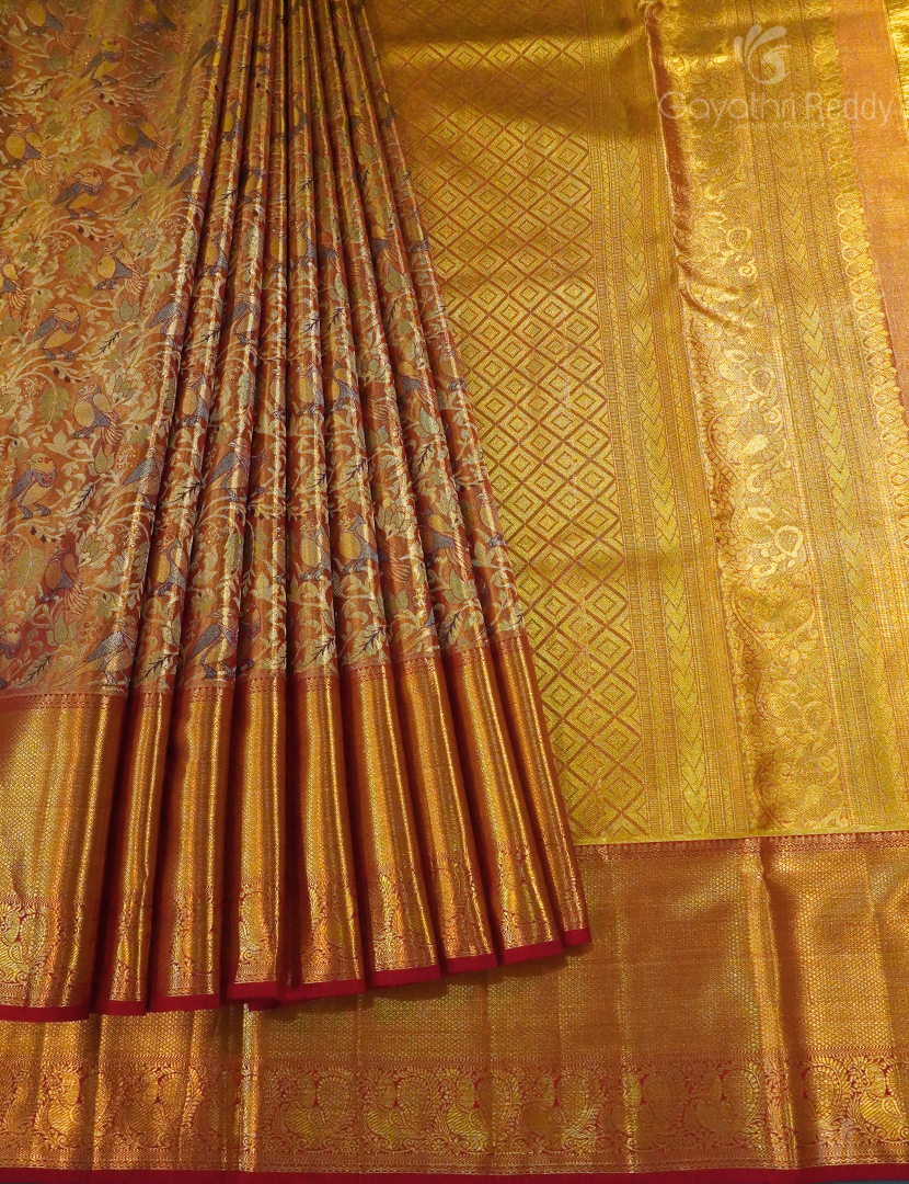 PURE KANCHI PATTU TISSUE-KP7479