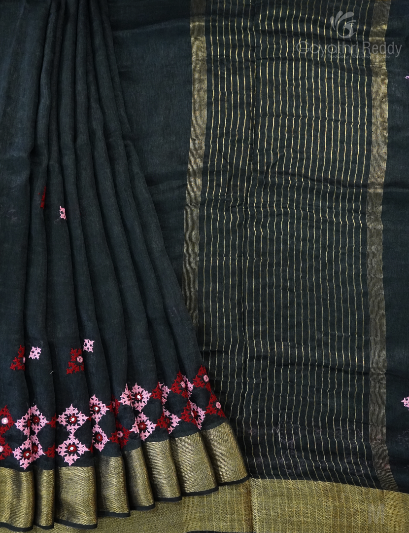 PURE LINEN HAND WORK-LH365