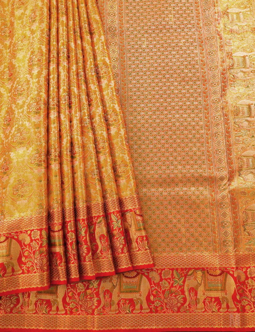 PURE KANCHI PATTU (4.G) BRIDAL SAREE-BKP1876