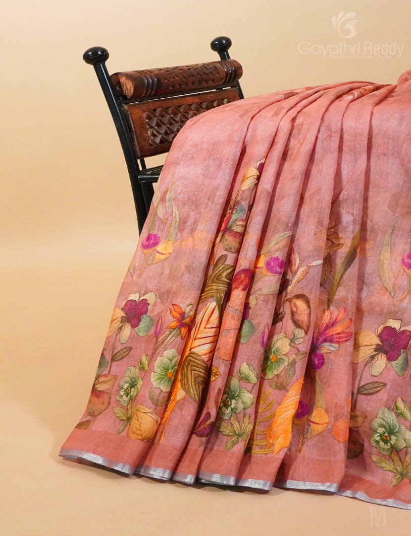 PURE LINEN SAREE-L1302