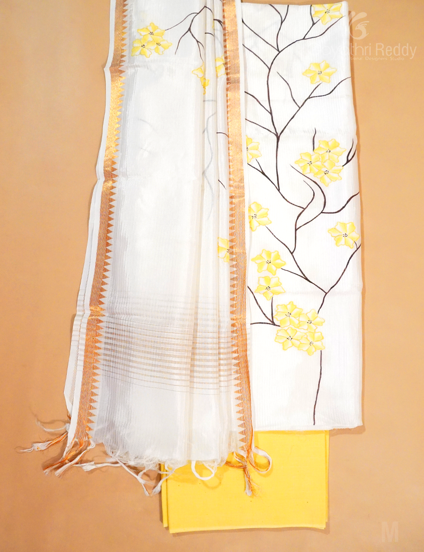 PURE MANGALGIRI DRESS MATERIAL SET-MCD17