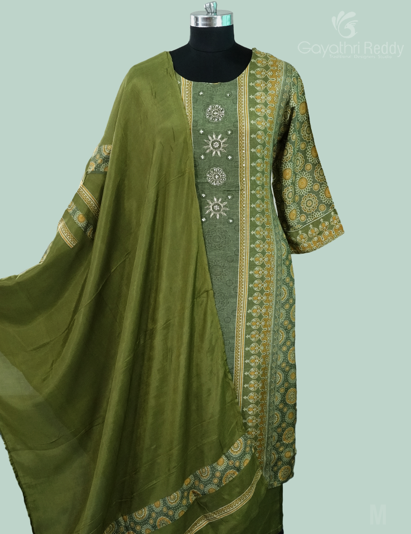 READYMADE DRESS SET(3PC)-KDS984