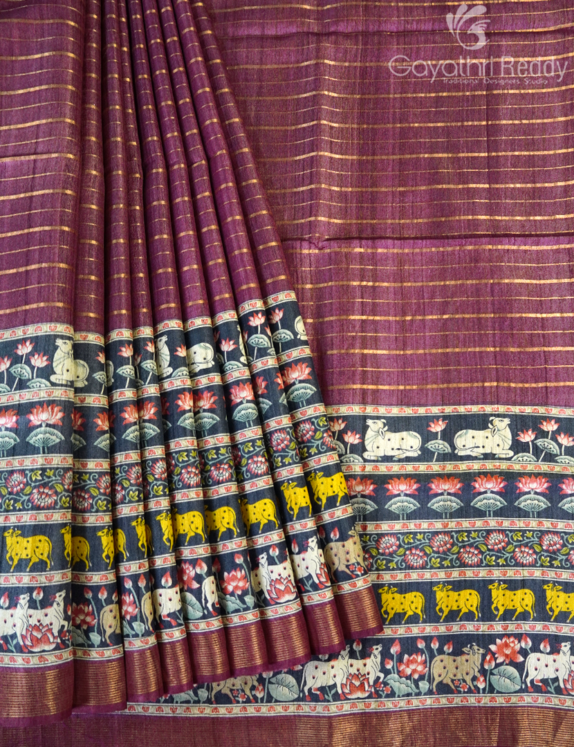 PURE DESI TUSSAR SILK-TS1525