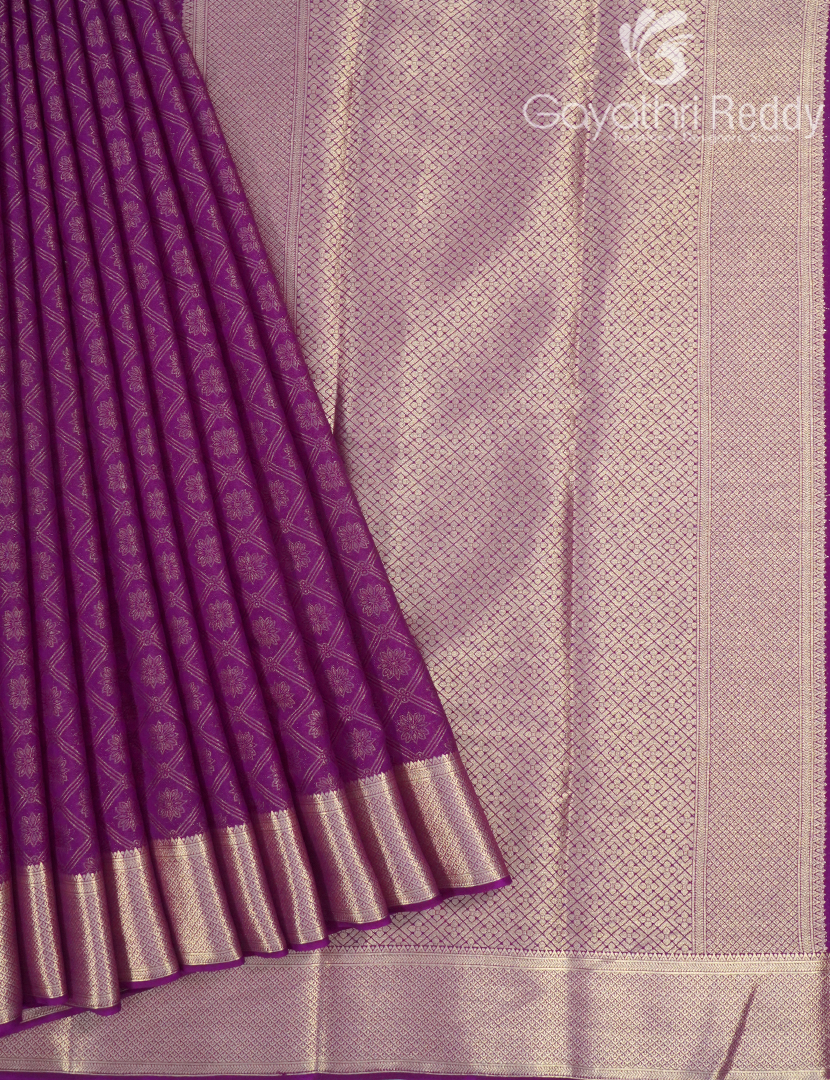 SEMI MYSORE CRAPE SAREE-SMC308