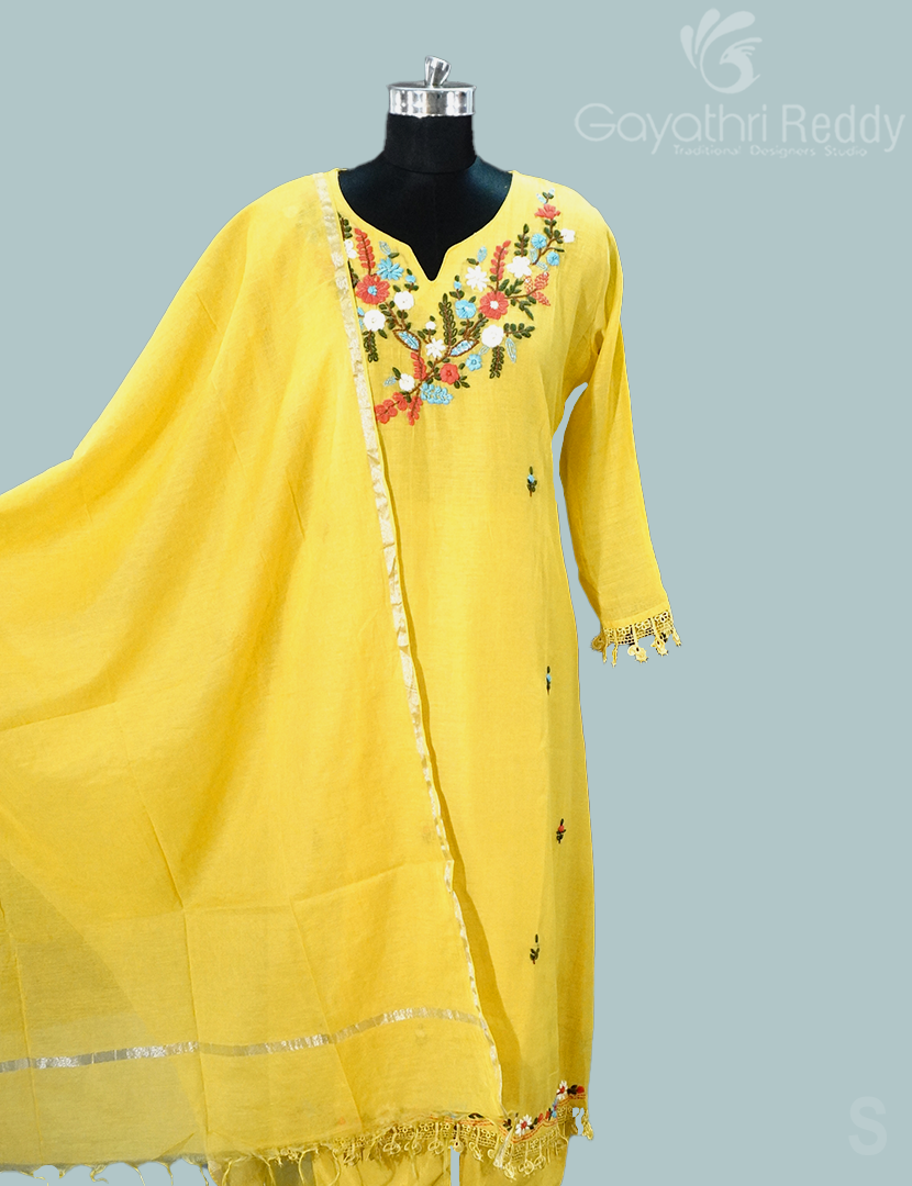 READYMADE DRESS SET(3PC)-KDS1141