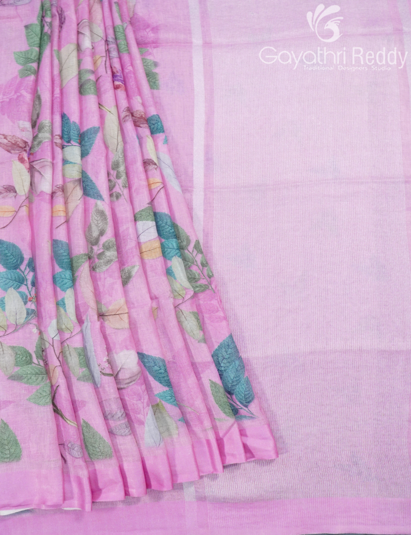 PURE LINEN SAREE-L1427