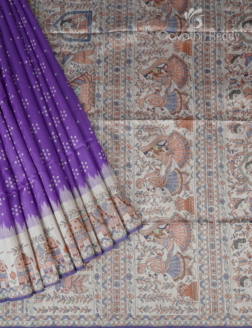 SEMI TUSSAR SAREE-ST1074