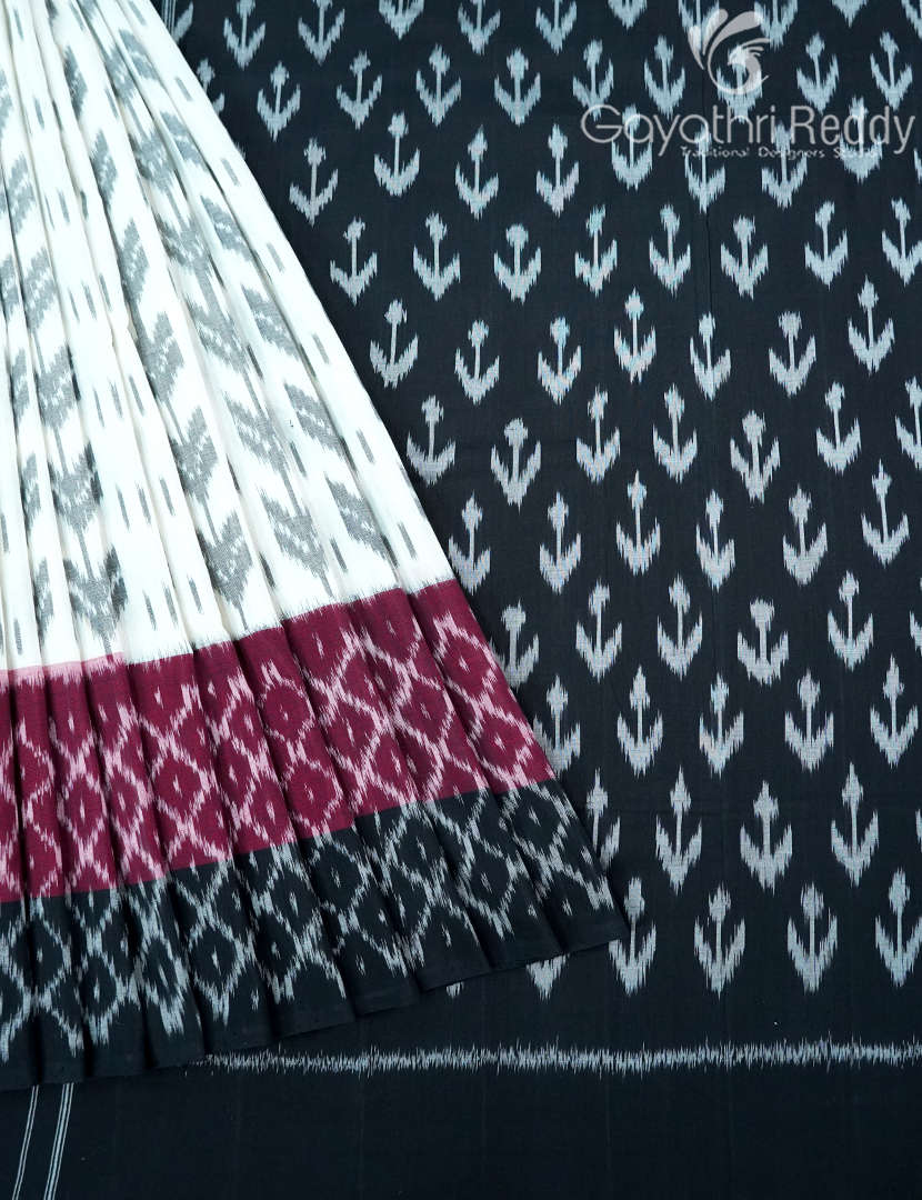 PURE IKKAT COTTON (H.L) SAREE-IKC1044