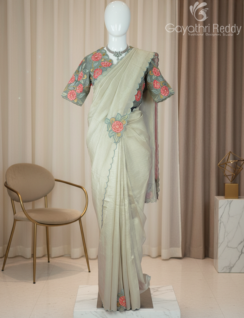 TISSUE FANCY (R.D) BLOUSE SAREE-TFBS1