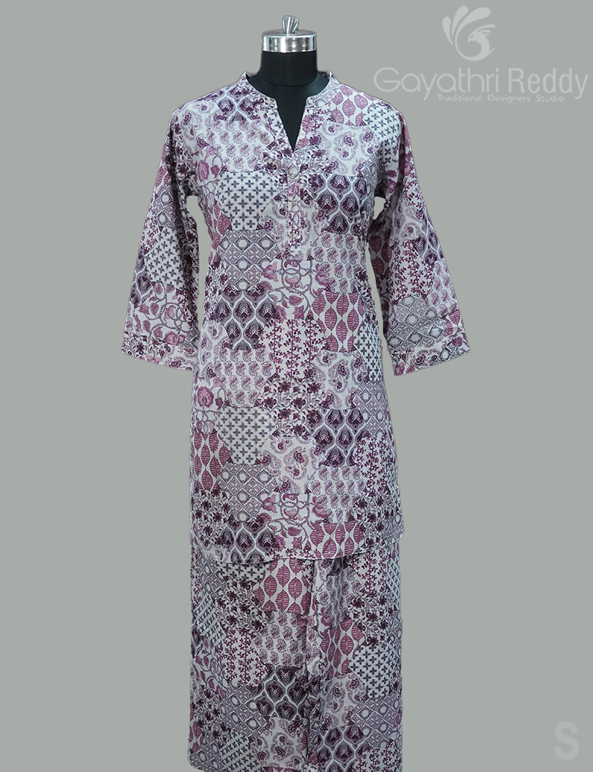 READYMADE DRESS SET(2PC)-KDS1097