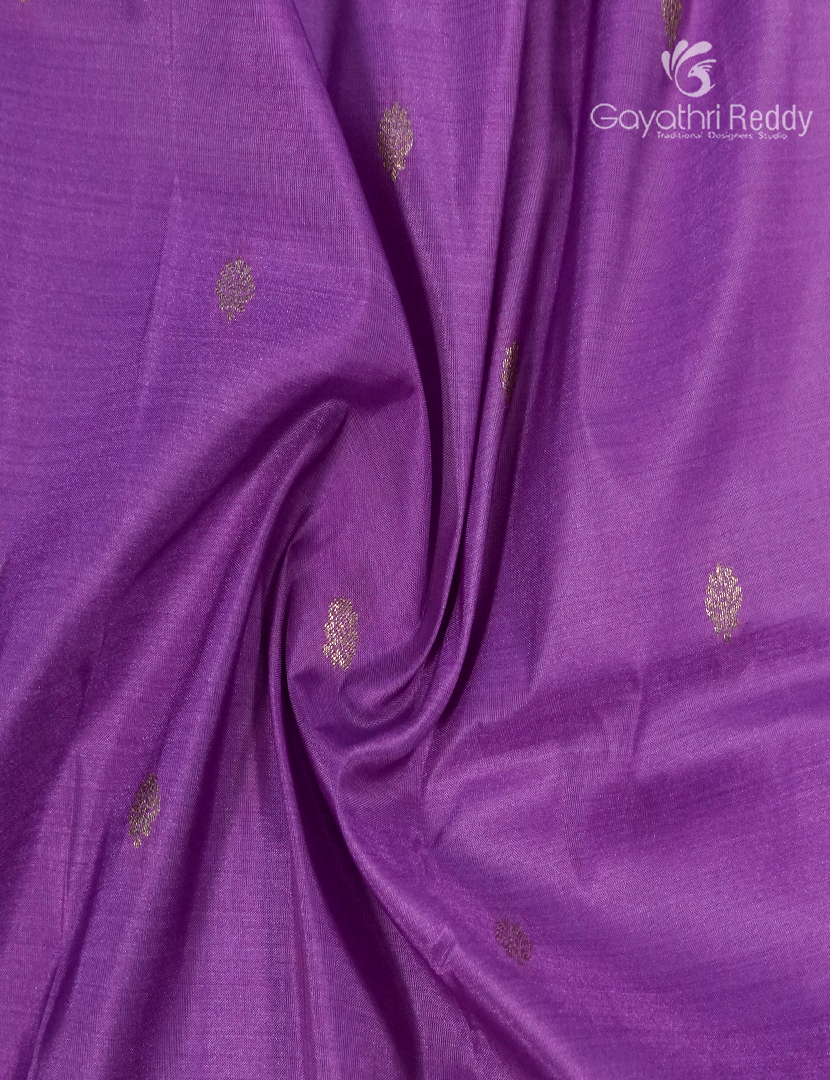 Semi Kanchipuram Silk Saree in Purple