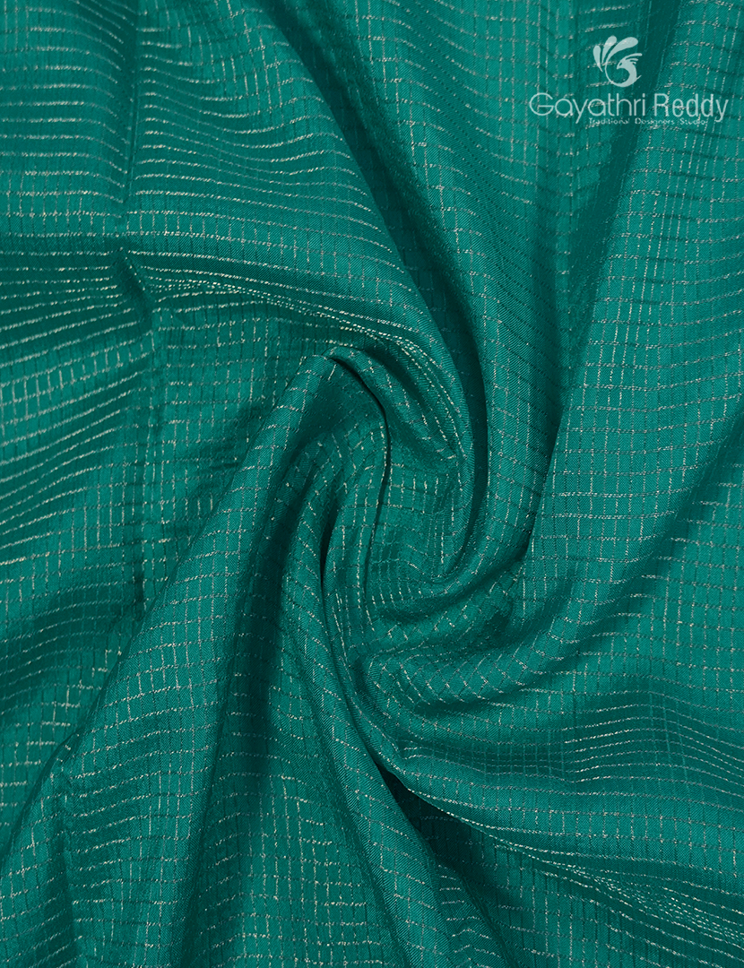 Semi Mysore Crepe Saree in Peaock Green