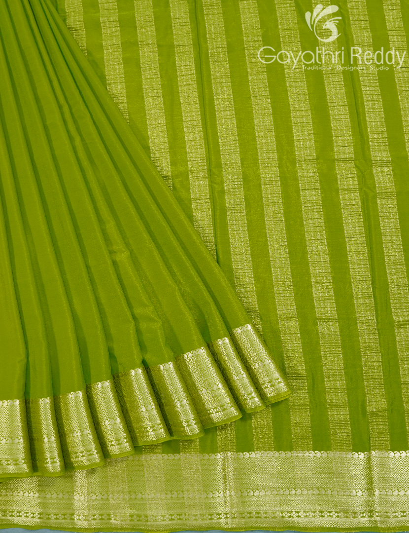 SEMI MYSORE CRAPE SAREE-SMC397