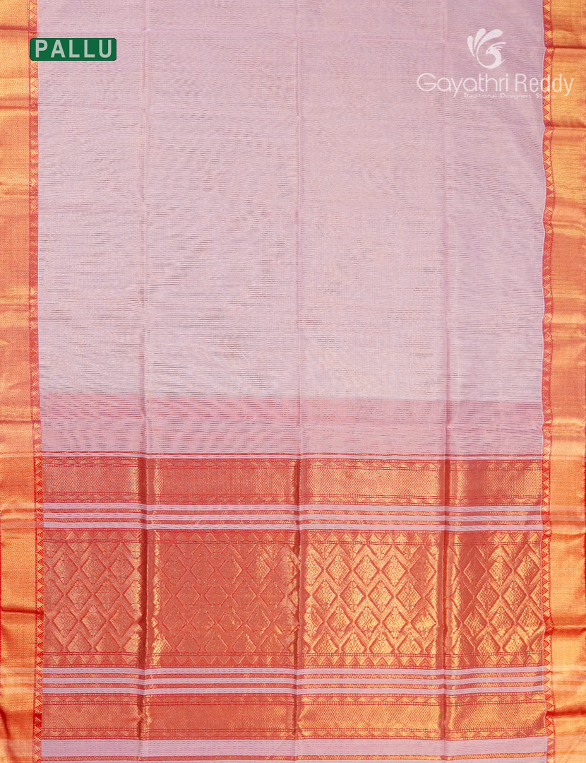 Pure Chanderi Sico Saree in Pastel pink and Rani Pink