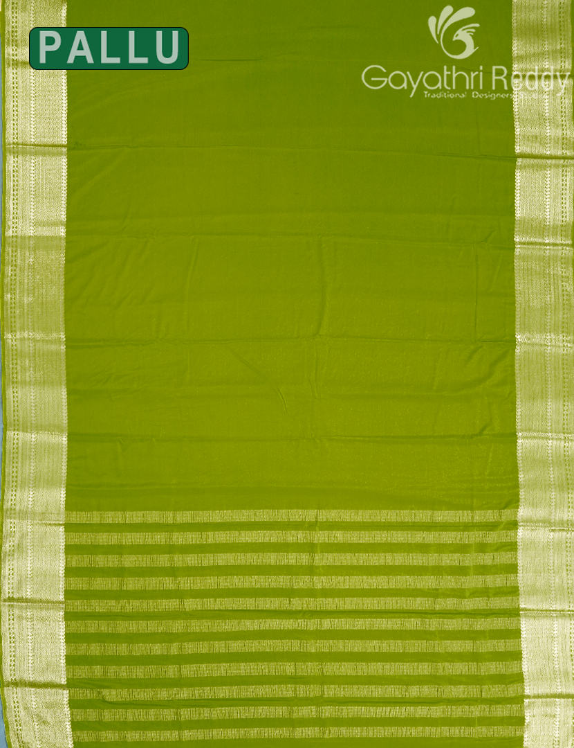 SEMI MYSORE CRAPE SAREE-SMC397