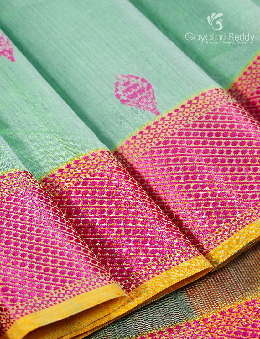 PURE CHANDERI BUTTA SAREES -CPS1217
