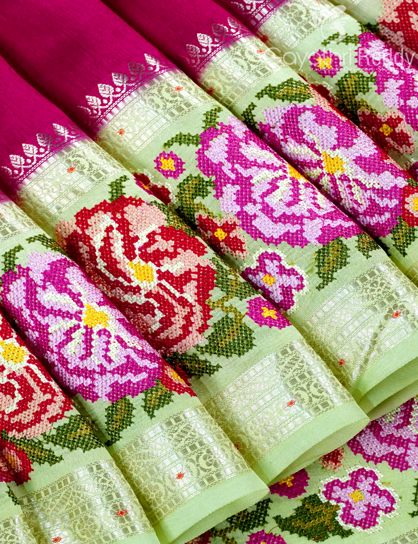CHINIYA SILK SAREE-CS572
