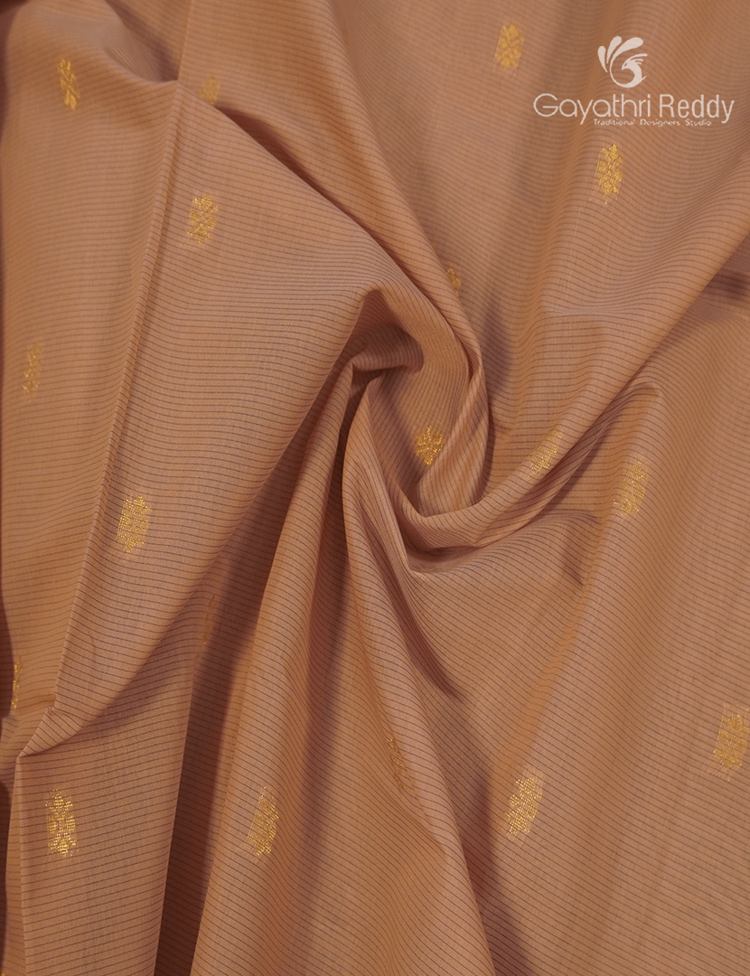 Kanchipuram Sico Saree in Sandalwood and Concrete Grey